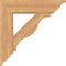 Ekena Millwork Funston Traditional Smooth Bracket w/ Offset Brace, Western Red Cedar, 7 1/2"W x 28"D x 28"H BKT0806X28X28FST01SWR - alternate 2